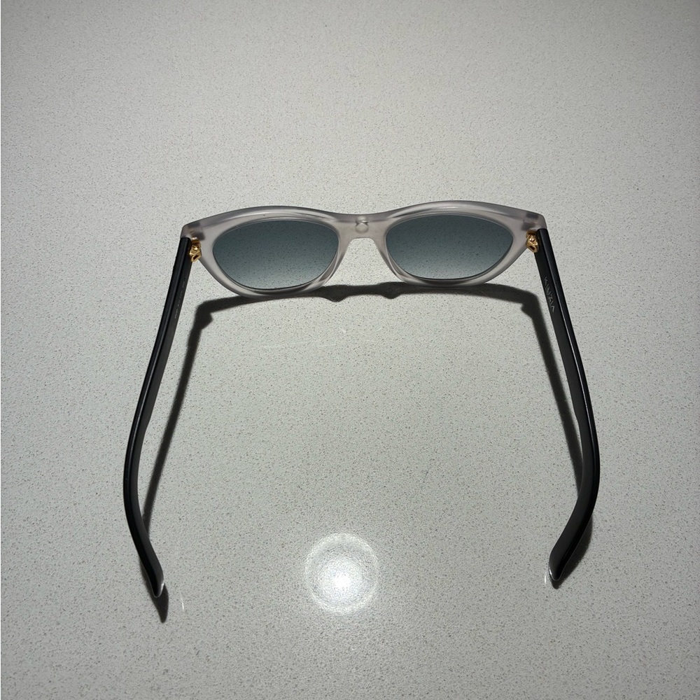 Men's Krizia Black & Frosted/Clear Frame Sunglasses - Picture 4 of 9